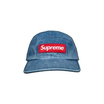 Buy Supreme Washed Chino Twill Camp Cap 'Denim' - SS21H52 DENIM