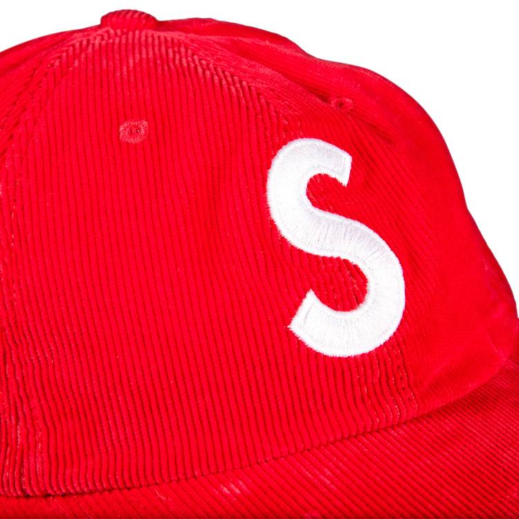 Buy Supreme Fine Wale Corduroy S Logo 6-Panel 'Red' - SS21H17 RED