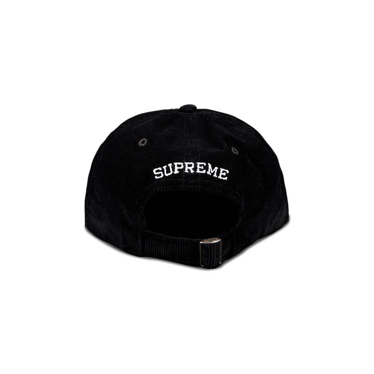 Buy Supreme Fine Wale Corduroy S Logo 6-Panel 'Black' - SS21H17