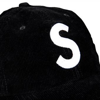 Buy Supreme Fine Wale Corduroy S Logo 6-Panel 'Black