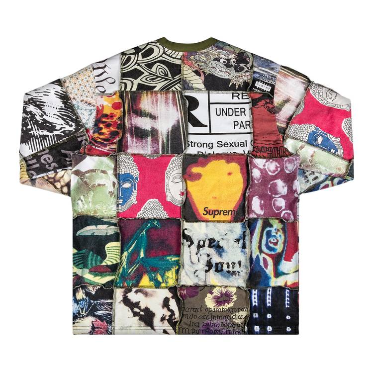 Buy Supreme Mosaic Patchwork Long-Sleeve Top 'Multicolor 