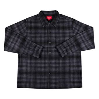Supreme Plaid Flannel Shirt 'Black'