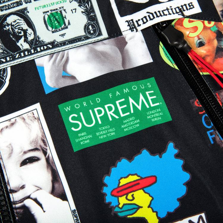 Supreme GORE-TEX Stickers Shell Jacket 'Black' | GOAT