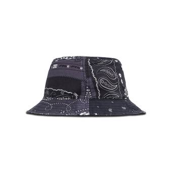 Buy Kith Deconstructed Bandana Bucket Hat 'Black' - KH5910 100 | GOAT