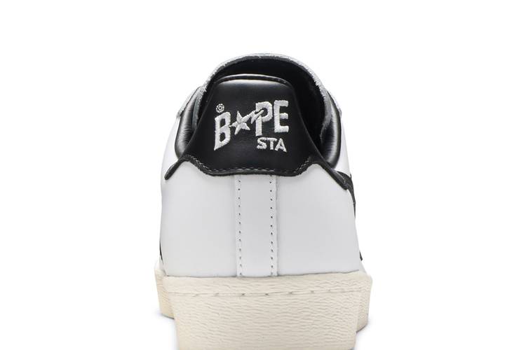 BAPE x adidas Superstar Black White