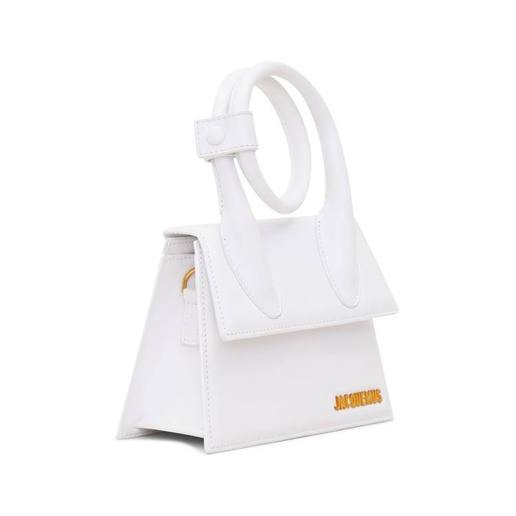 White JACQUEMUS LE CHIQUITO NOEUD HANDBAG (213BA0053000100)