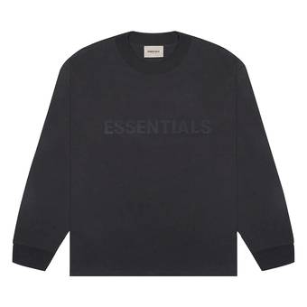 Buy Fear of God Essentials Long Sleeve T-Shirt 'Black' - 0125 25050