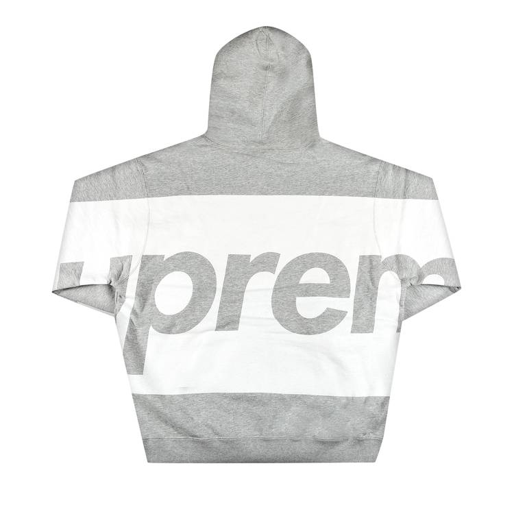 Supreme Big Logo Hooded Sweatshirt 'Heather Grey'