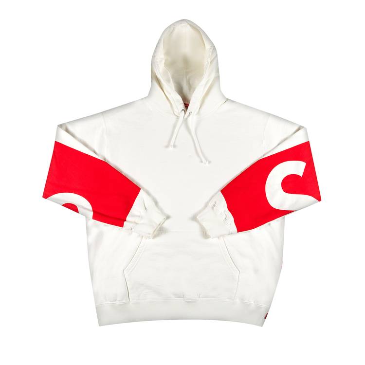 Supreme Big Logo Hooded Sweatshirt 'White' | GOAT