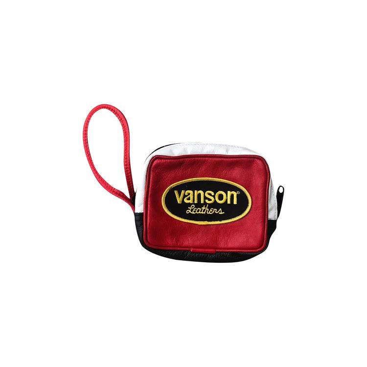 Supreme x Vanson Leather Wrist Bag 'Red' | GOAT