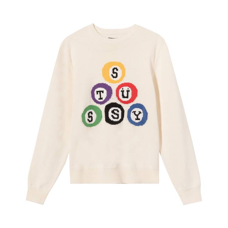 Stussy Billiard Sweater 'Natural' | GOAT