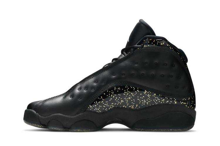 Air Jordan 13 Retro GG Big Kid's Shoes Black/White/Metallic Gold 439358-021
