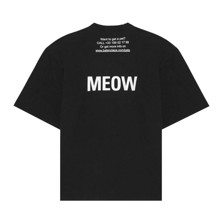 Balenciaga I Love Cats T-Shirt 'Black' | GOAT