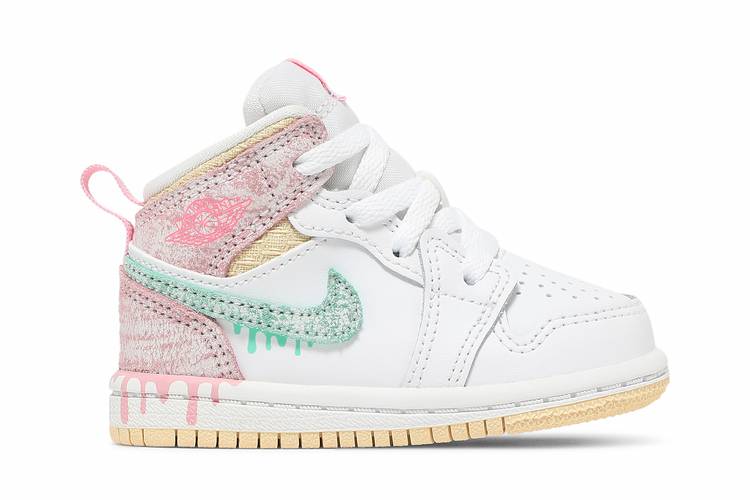 Nike Air Jordan 1 Mid Kids “Paint Drip” Release