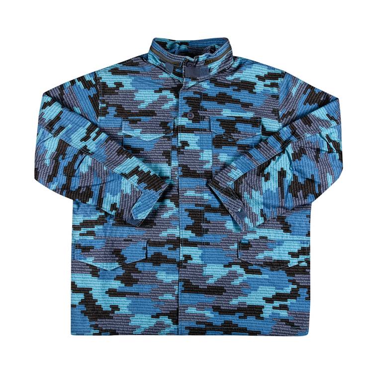 Buy Supreme Logo Camo M-65 Jacket 'Blue' - SS21J24 BLUE