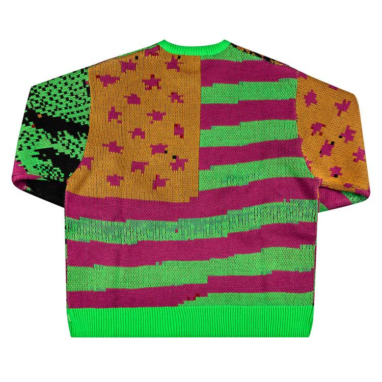 Supreme Digital Flag Sweater 'Light Green' | GOAT