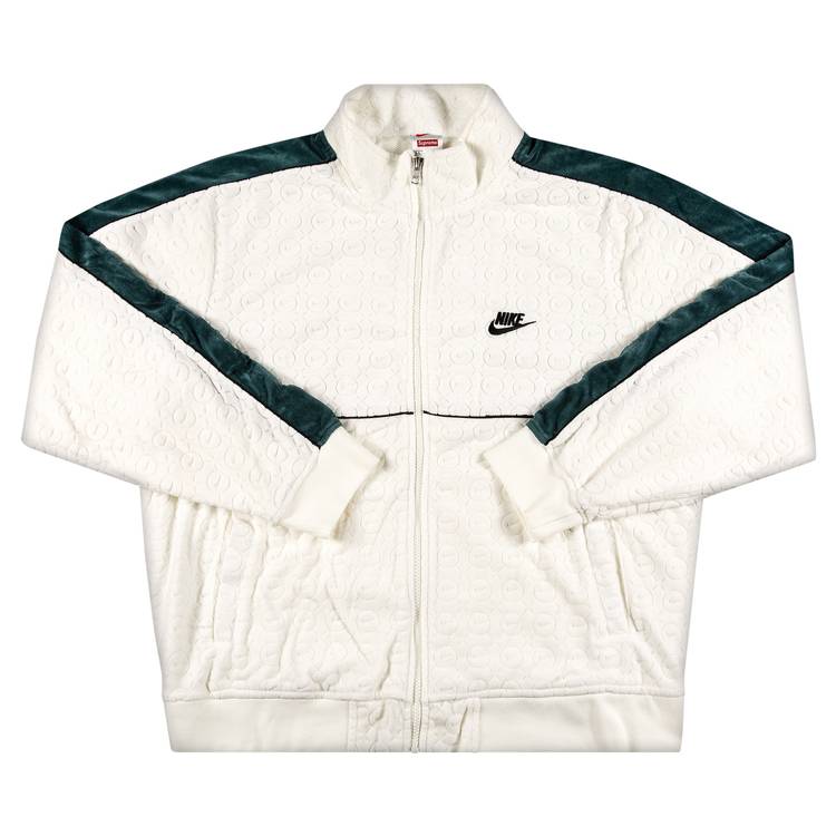 Supreme x Nike Velour Track Jacket 'White' | GOAT