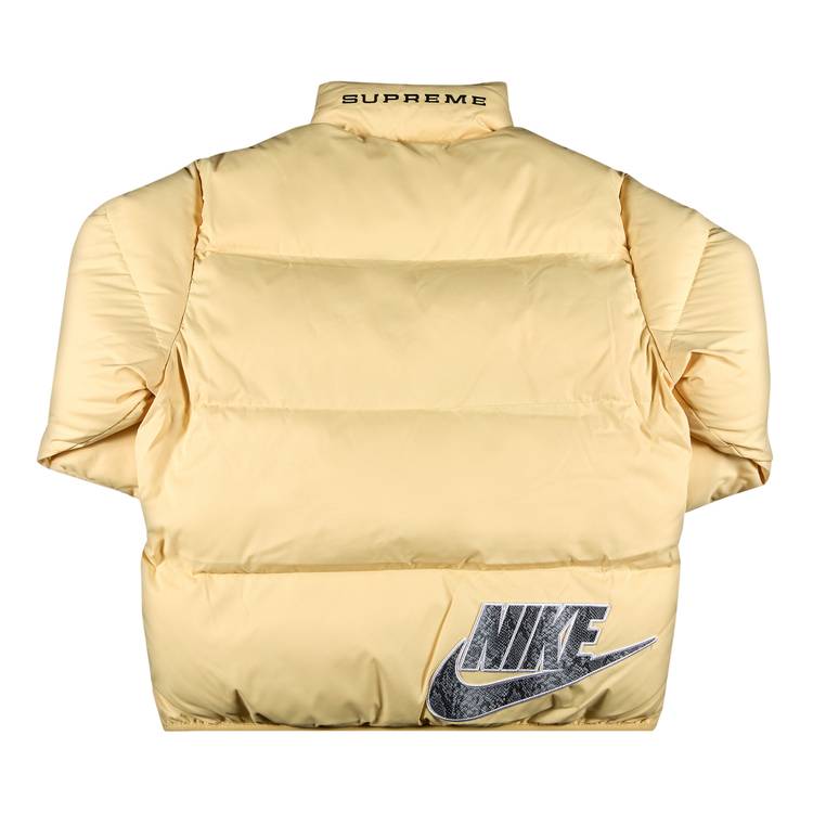Buy Supreme x Nike Reversible Puffy Jacket 'Pale Yellow' - SS21J8