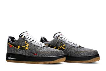 Nike Air Force 1 Low Camo Denim Remix 2020 Size 8.5 Used Rare Authentic  Grey