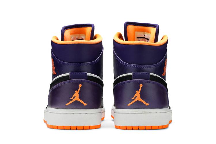 NBA Phoenix Suns Orange Black Air Jordan 1 High Sneakers