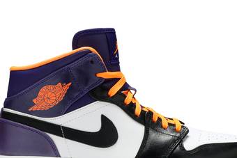 NBA Phoenix Suns Orange Black Air Jordan 1 High Sneakers