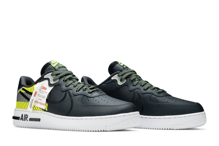 Nike Air Force 1 React Ανδρικά Sneakers Μαύρα DH7615-001