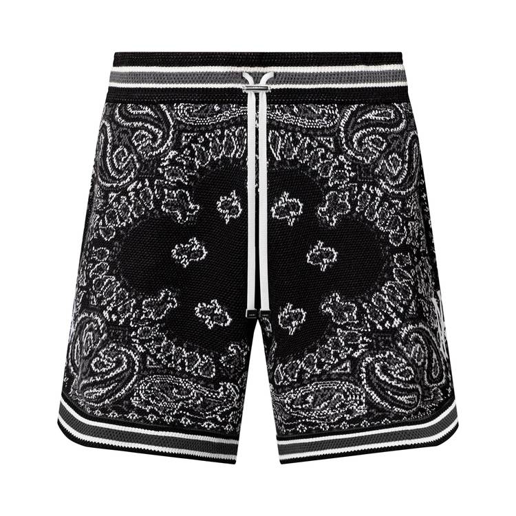 Buy Amiri Bandana B-Ball Shorts 'Black' - MKB001 001 BLAC | GOAT