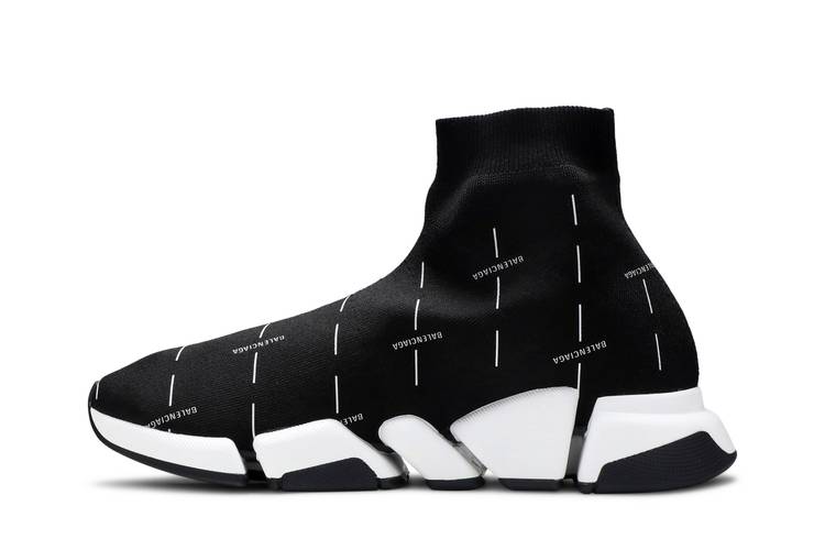 Balenciaga Speed 2.0 Sneaker 'Black Logo Licence Printed' | GOAT