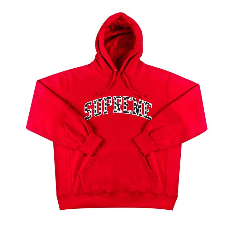 Buy Supreme Glitter Arc Hooded Sweatshirt 'Red' - SS23SW6 RED
