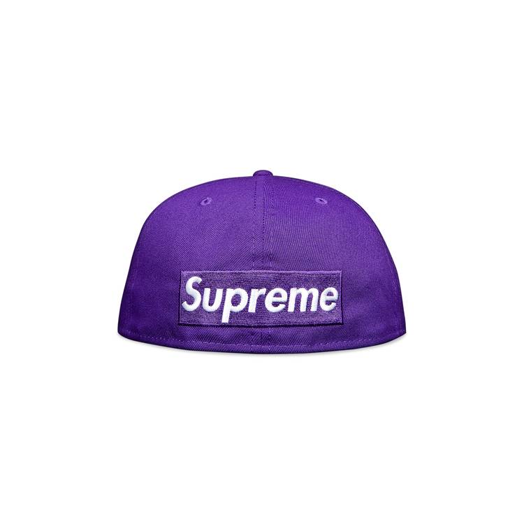 Supreme x New Era Reverse Box Logo Hat 'Purple'