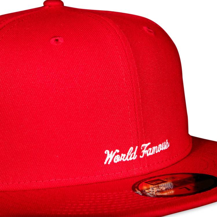 Supreme x New Era Reverse Box Logo Hat 'Red'
