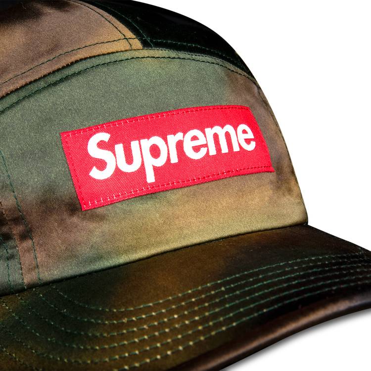 Supreme Washed Satin Camo Camp Cap Woodland Camo [SS21] - Prior