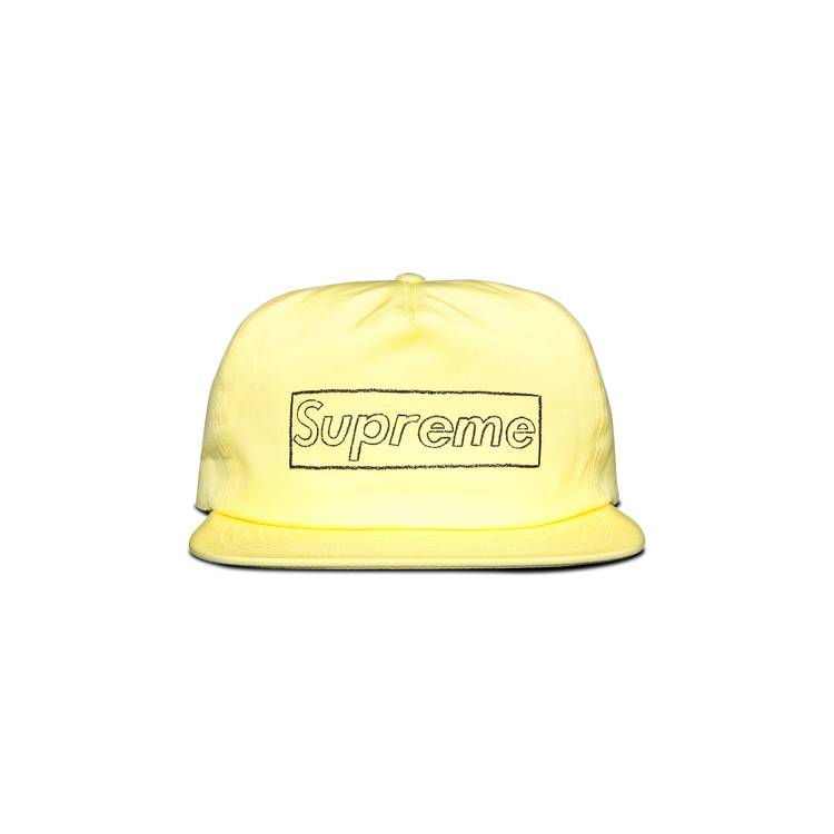 Buy Supreme x KAWS Chalk Logo 5-Panel 'Pale Yellow' - SS21H113