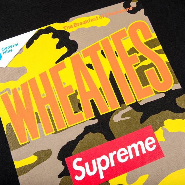 Supreme x Wheaties Tee 'Black' | GOAT