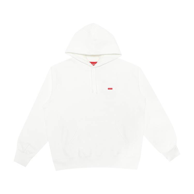 Buy Supreme Small Box Hooded Sweatshirt 'White' - SS21SW49 