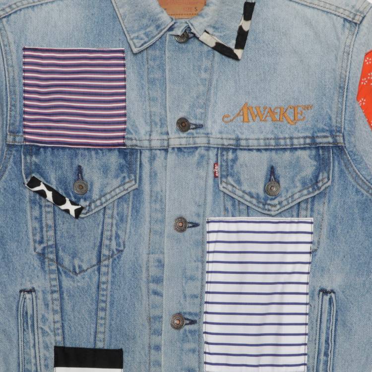 Buy Awake NY x Levi's Trucker Jacket 'Denim Patchwork' - WK LEVI