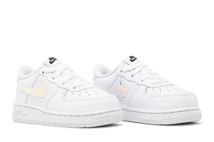 Nike Air Force 1 LV8 Digital Swoosh White (PS) Kids' - CW1584-100 - US