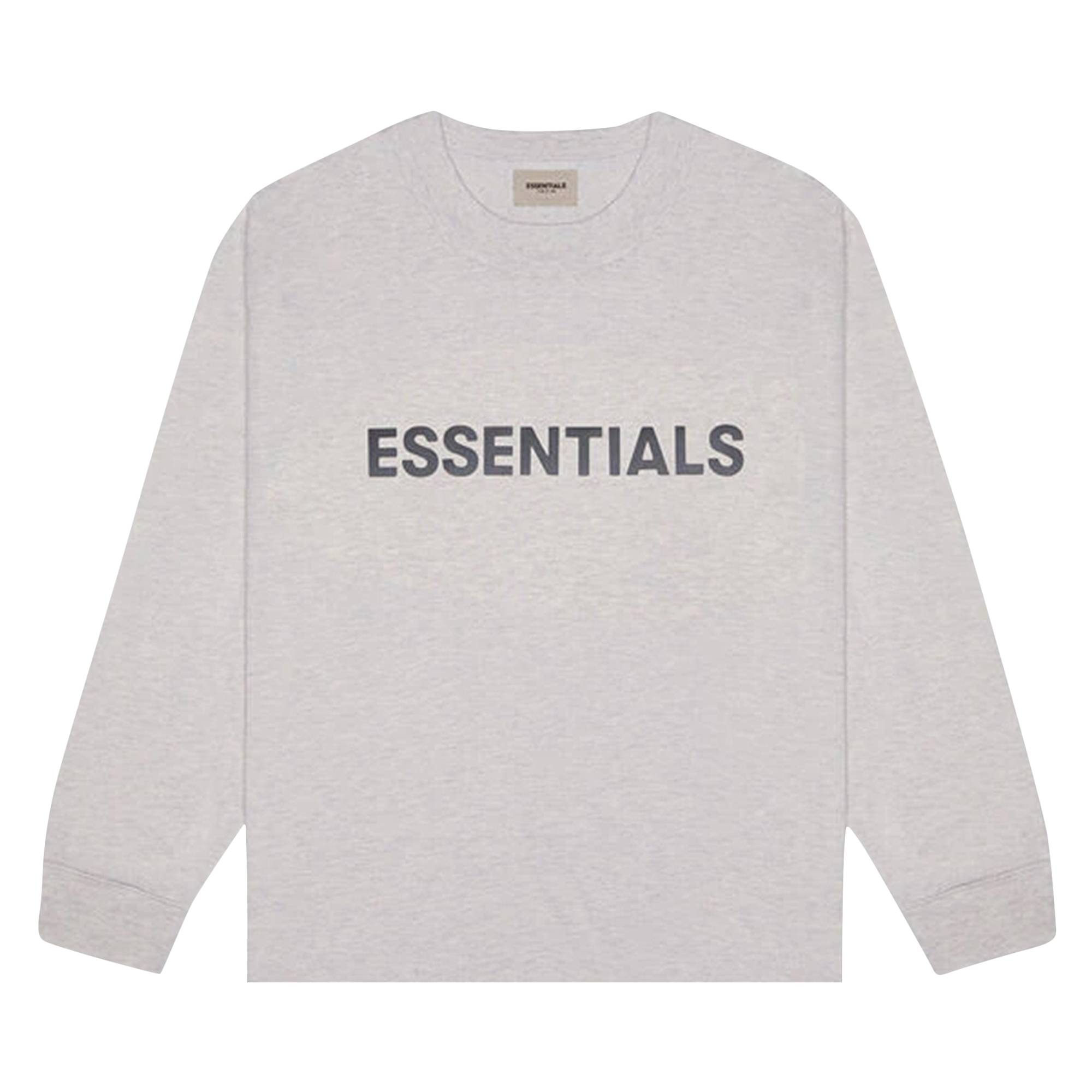 Pre-owned Essentials Fear Of God  Long-sleeve T-shirt 'oatmeal' In Grey