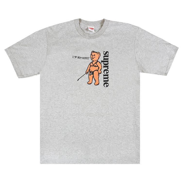 Buy Supreme Not Sorry Tee 'Heather Grey' - SS21T18 HEATHER