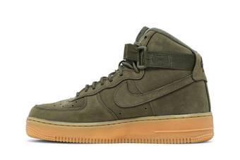 Nike Air Force 1 High WB GS Medium Olive Dark Gum Size 7 Youth. Color  Green