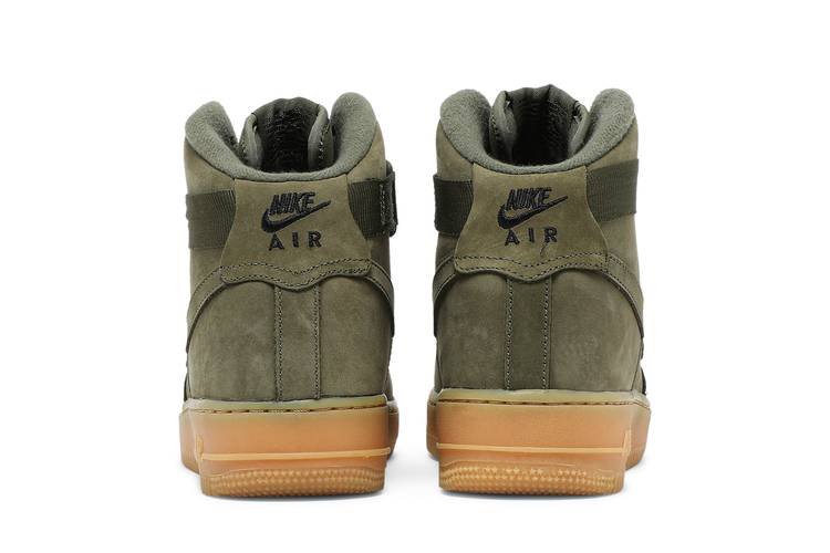 Nike Air Force 1 High WB GS Medium Olive Dark Gum Size 7 Youth. Color  Green
