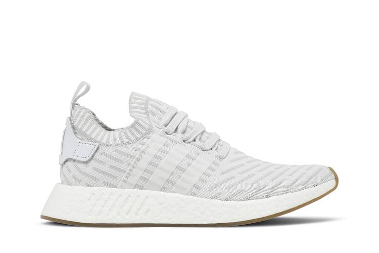 Adidas NMD R2 PK Primeknit Japan White Gum Boost Shoes Women's Size 8 BY9954