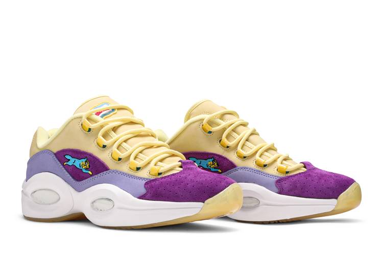 Reebok Question Iverson purple 5.5 suede basketball shoes sneakers 
