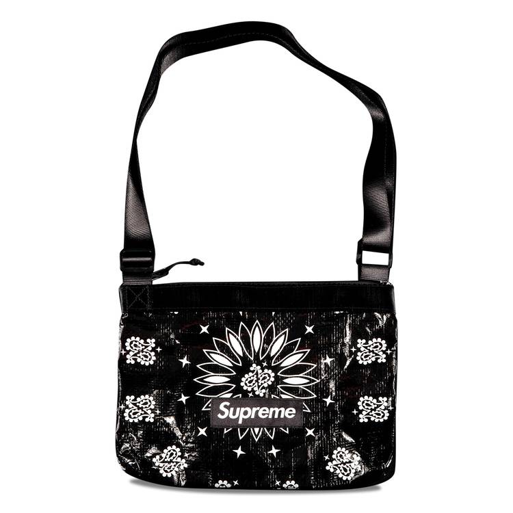 Buy Supreme Bandana Tarp Side Bag 'Black' - SS21B21 BLACK 