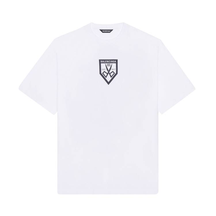 Balenciaga Scissors Flatground T-Shirt 'White/Black' | GOAT