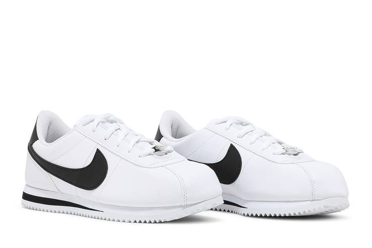 Nike Cortez Basic Leather Black White (GS) Kids' - 904764-001 - US