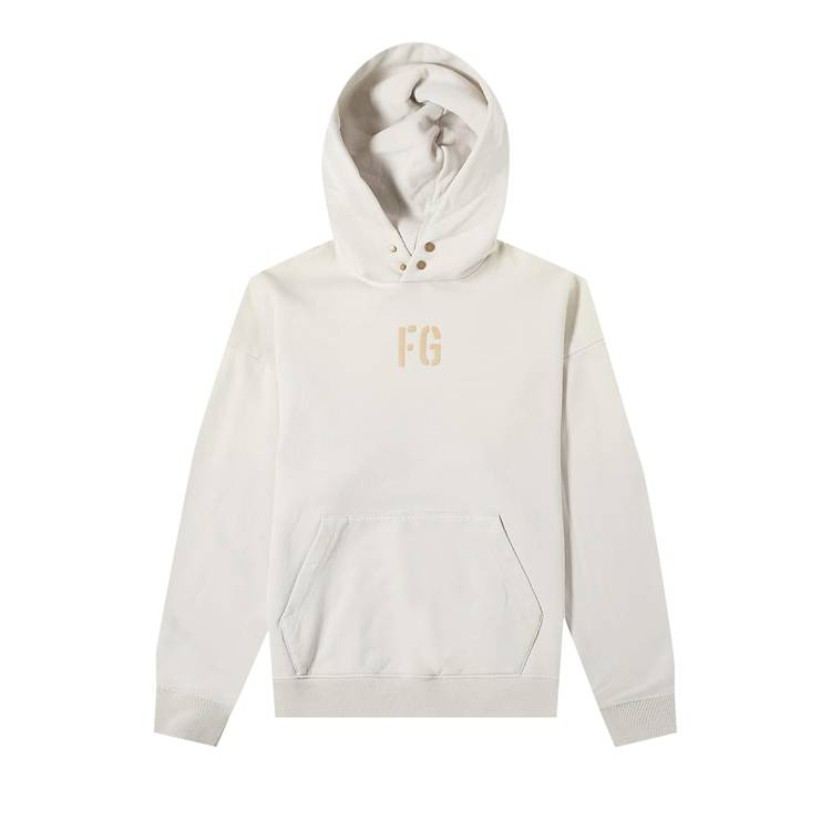 Buy Fear of God FG Hoodie 'Vintage Concrete/White' - FG50