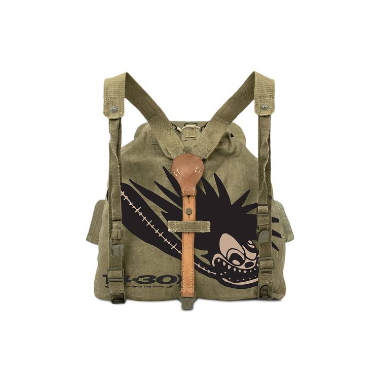 Buy Cactus Jack by Travis Scott Canvas Backback 'Military Green