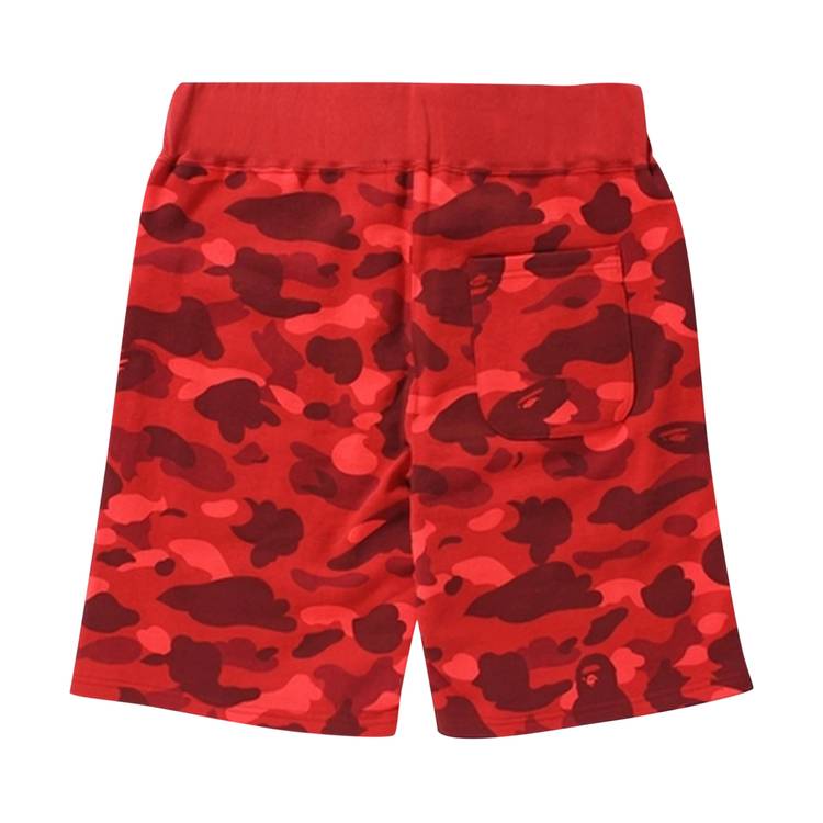 BAPE Invasion Sweat Shorts Red