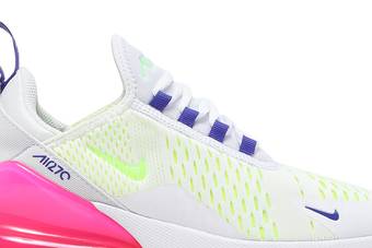 nike air max 270 white volt pink blast indigo